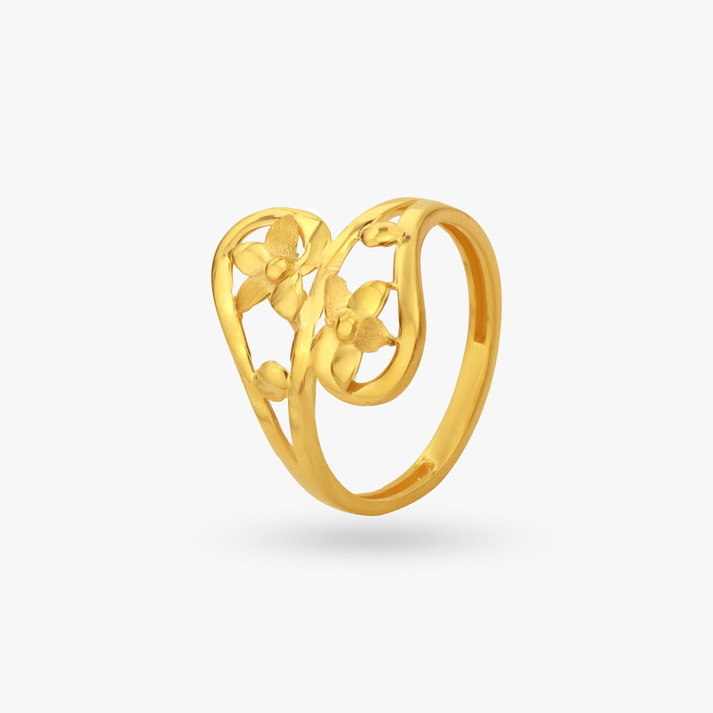 Bloom Curve Gold Ring,,hi-res image number null