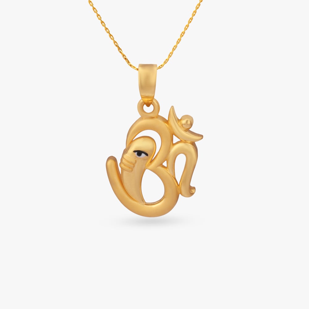 

Eternal Ganesha Gold Pendant