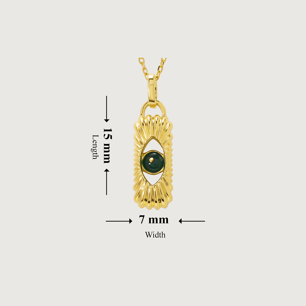 Elegant Enchantment 18KT Chain Emerald Pendant with chain,,hi-res image number null