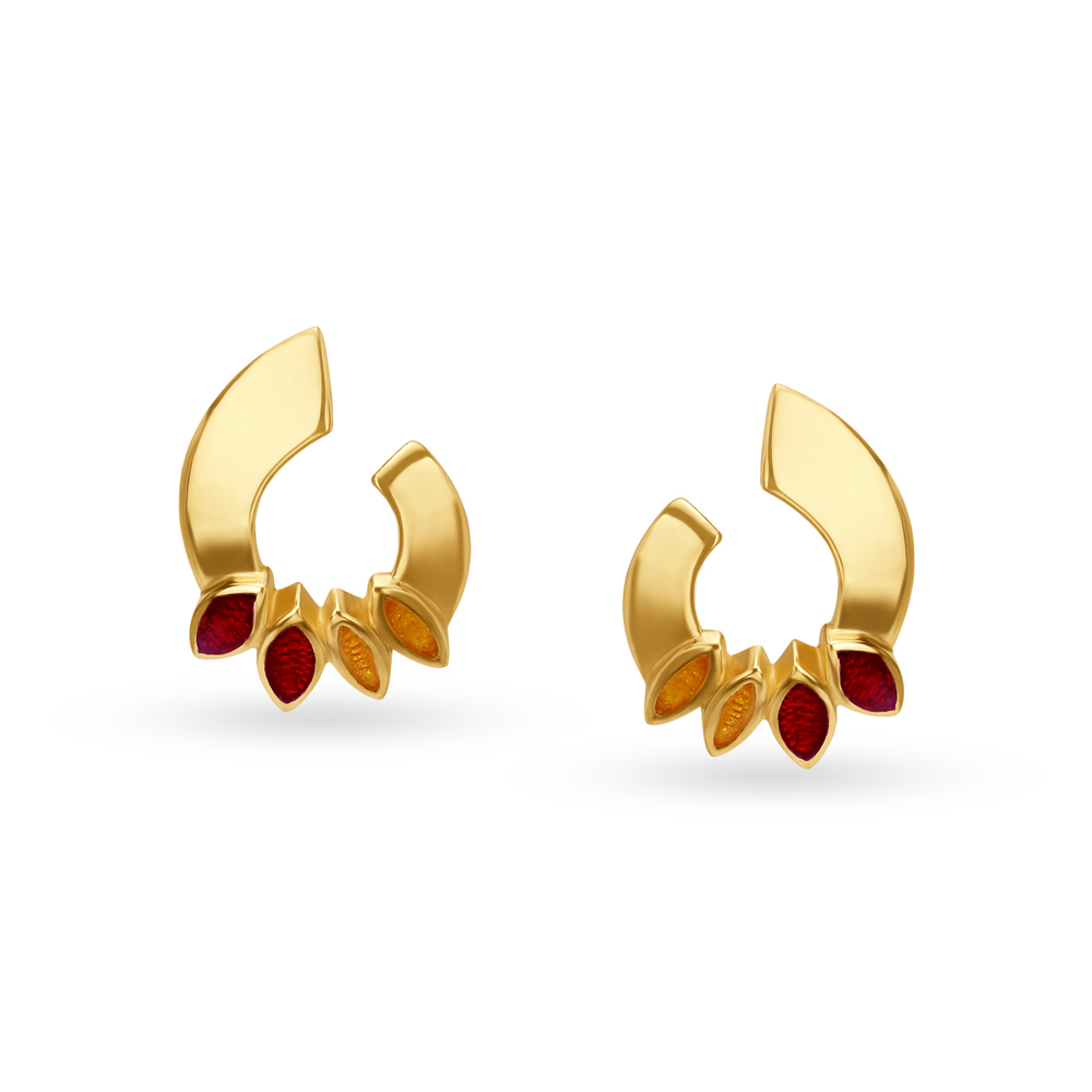 Bewitching Gold Pendant and Earrings Set,,hi-res image number null