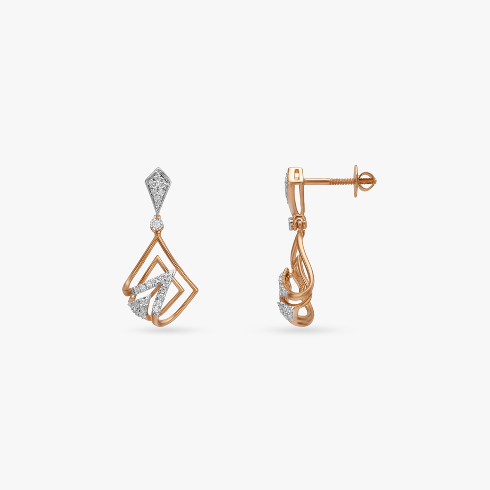 Axis Play Diamond Drop Earrings,,hi-res image number null