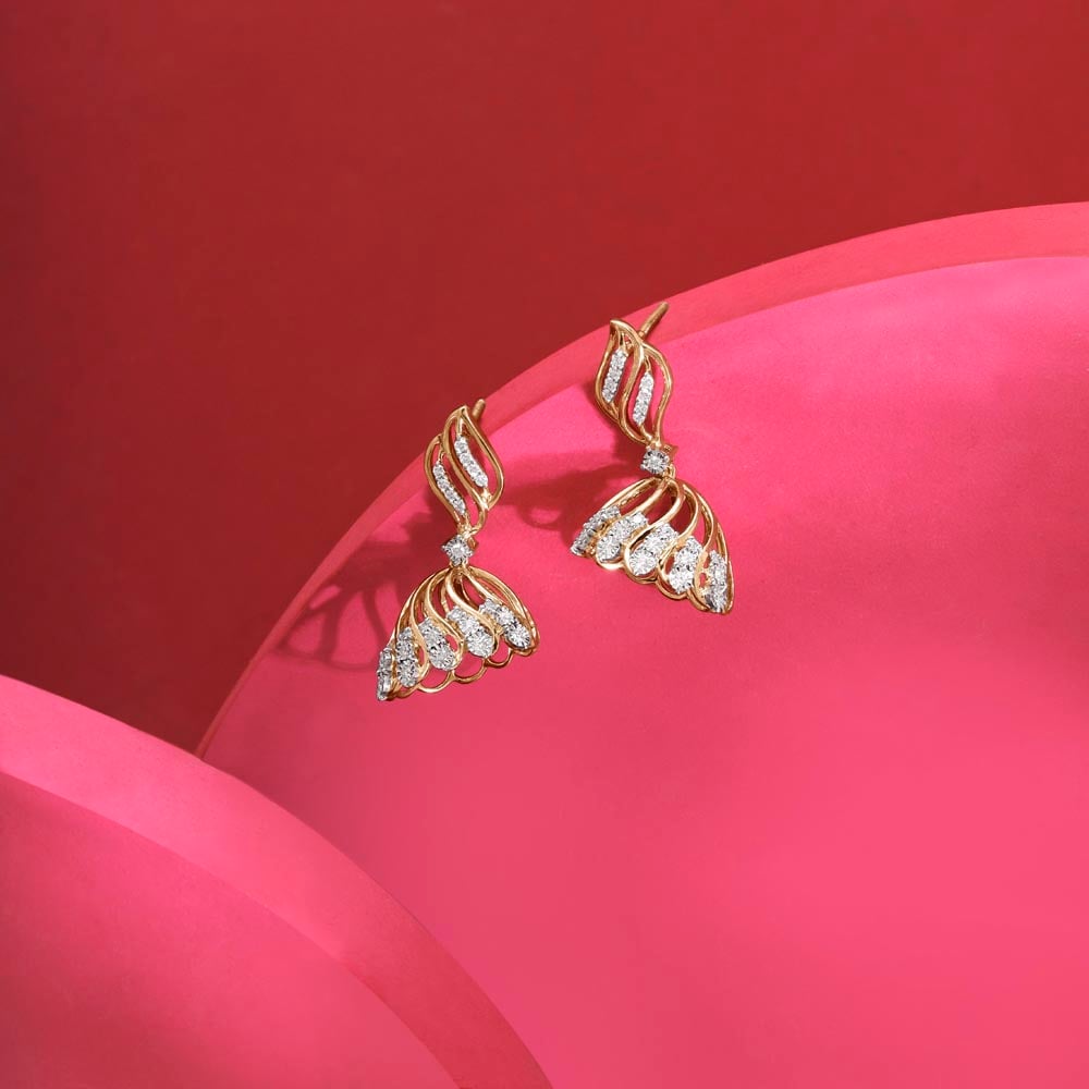 Royal Charm Diamond Jhumka,,hi-res image number null