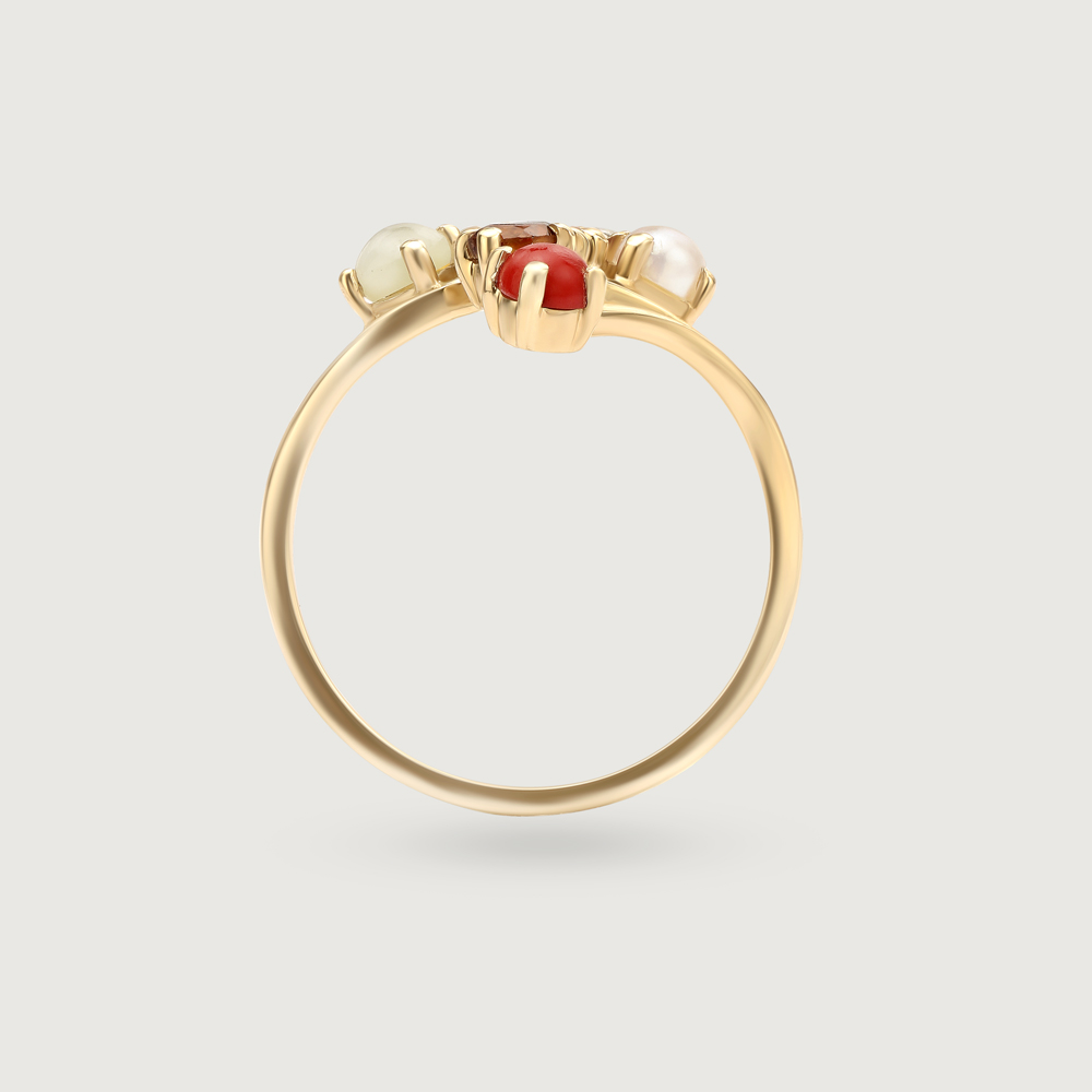 Gemstone Symphony 14KT Navaratna Ring,,hi-res image number null