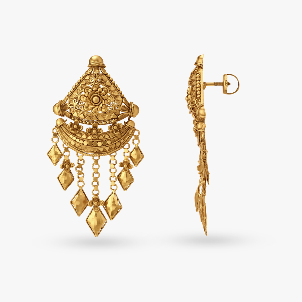 Intricately Designed Necklace Set with Jaali Work,,hi-res image number null