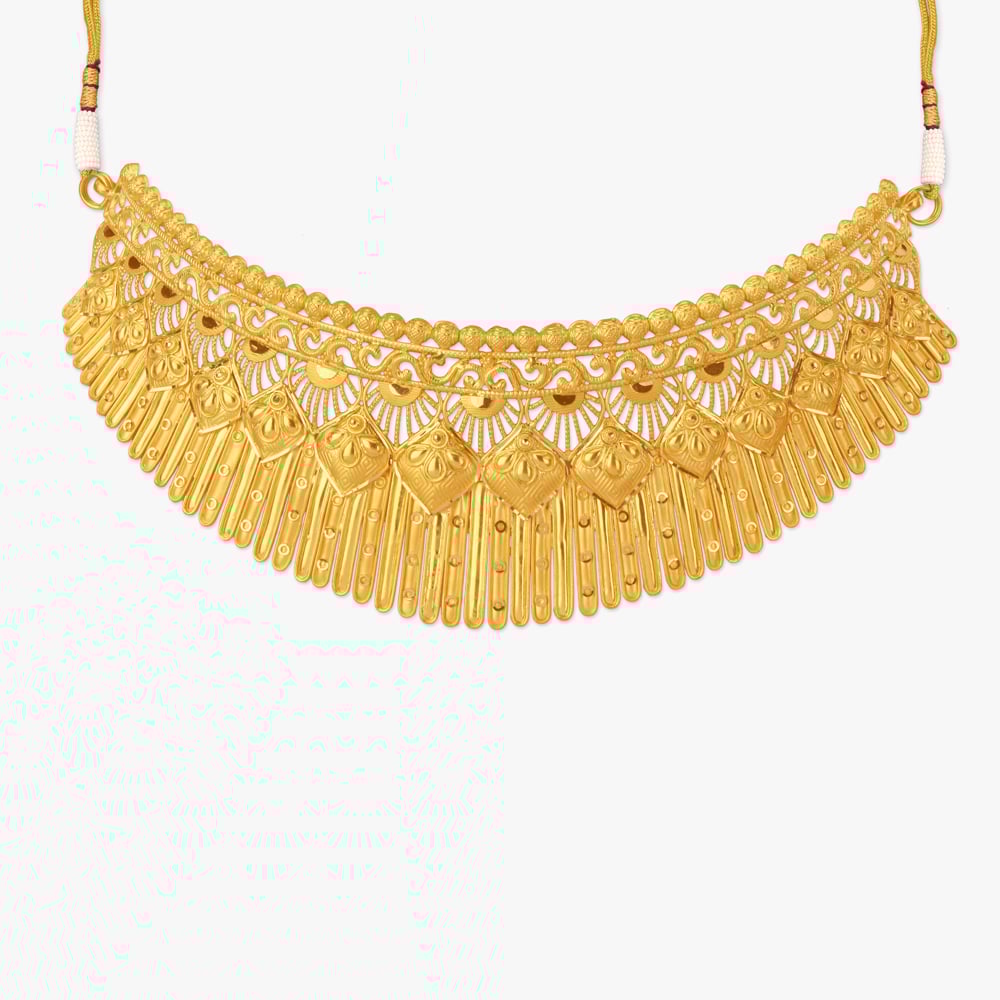 Sunlit Symphony Gold Necklace Set,,hi-res image number null