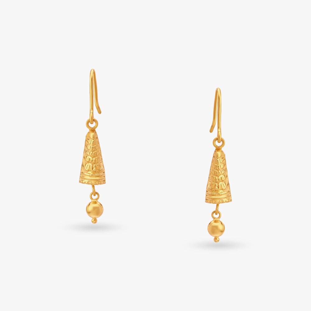 Tassel Gold Hoop Earrings,,hi-res image number null