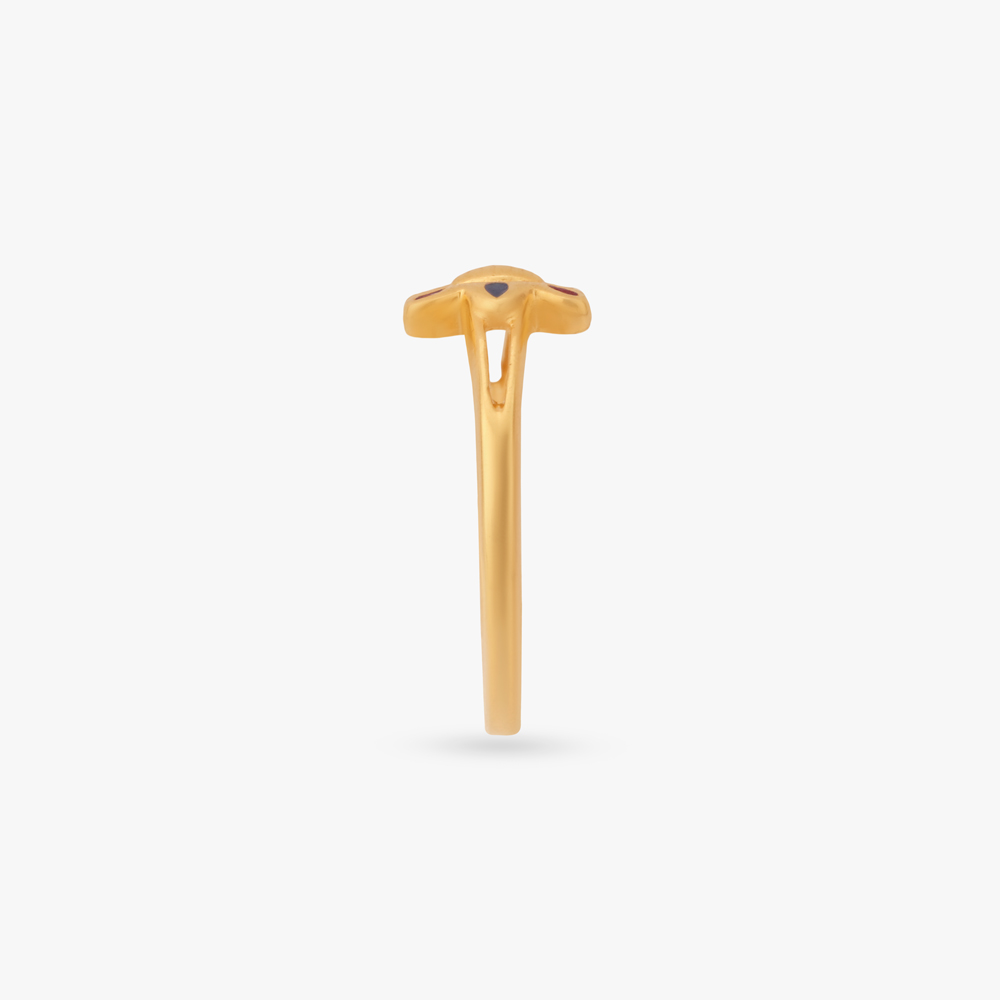 Flutter Bloom Gold Ring for Kids,,hi-res image number null
