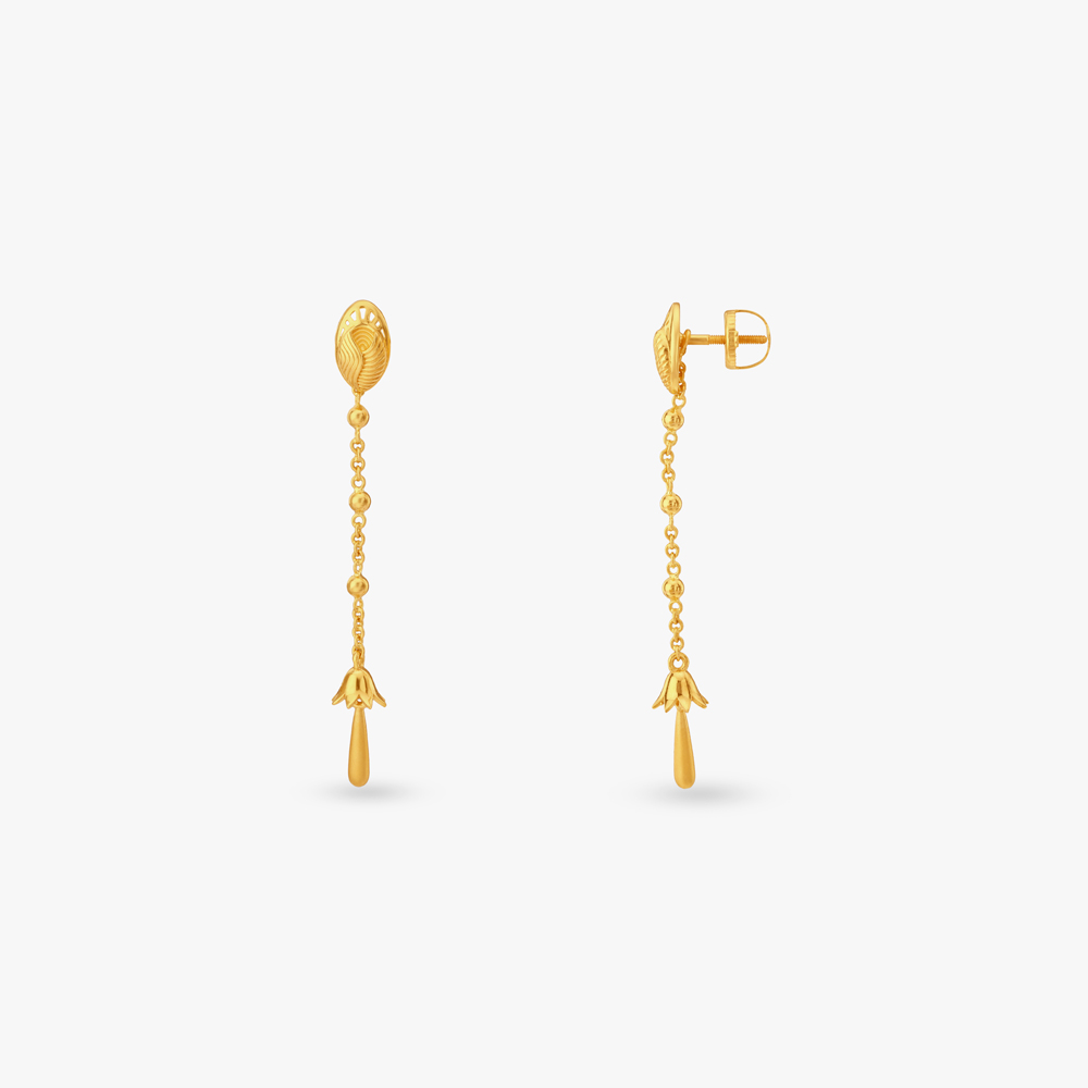 Modular Grace Gold Drop Earrings,,hi-res image number null