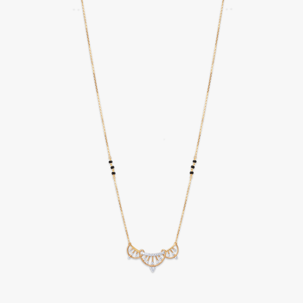 Graceful Glow Diamond Mangalsutra,,hi-res image number null