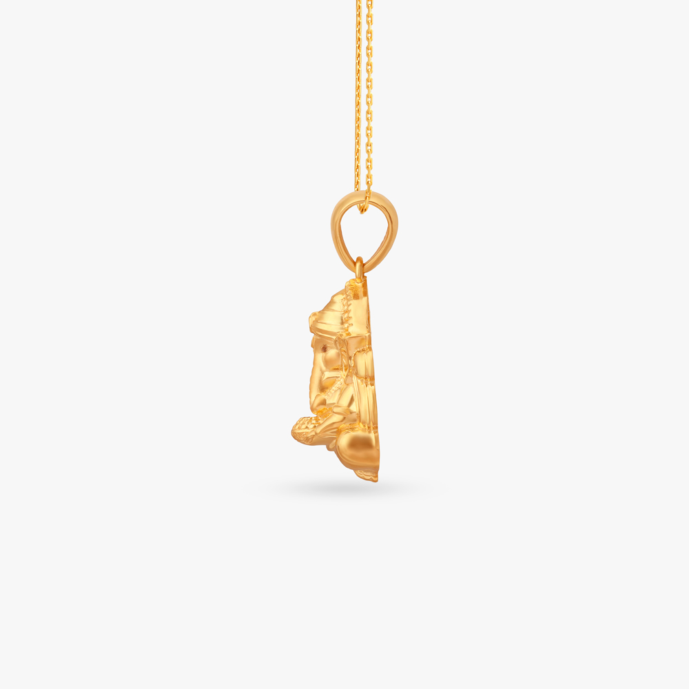 Divine Vinayaka Gold Pendant,,hi-res image number null