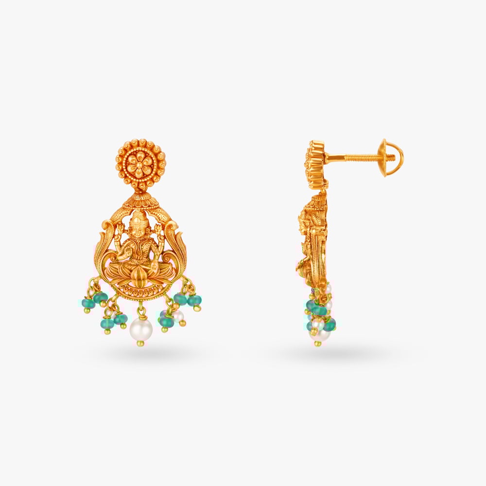 Lakshmi Narayana Gold Necklace Set,,hi-res image number null