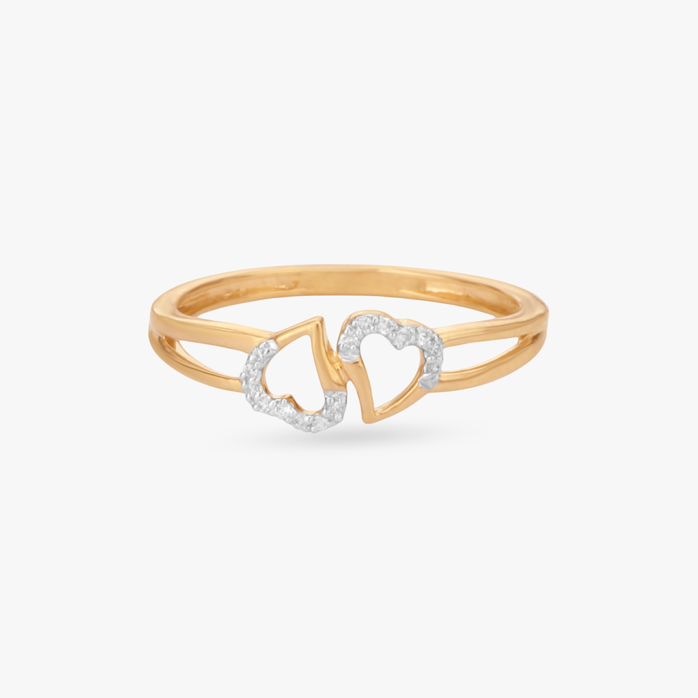 Twin Heart Diamond Ring,,hi-res image number null