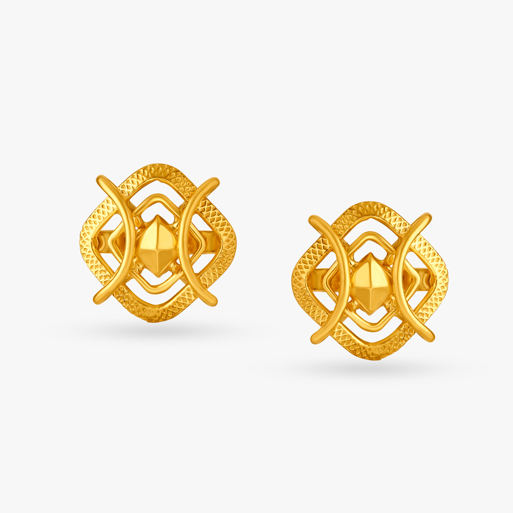 Abstract Unique Stud Earrings