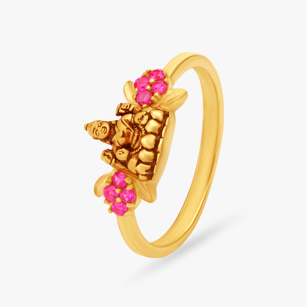 Divine Gold Finger Ring,,hi-res image number null
