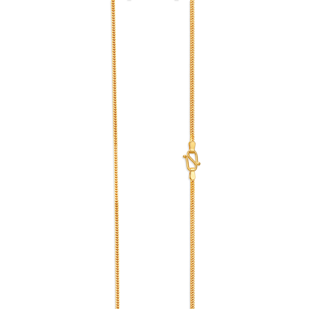 Glossy Gold Foxtail Chain for Men,,hi-res image number null