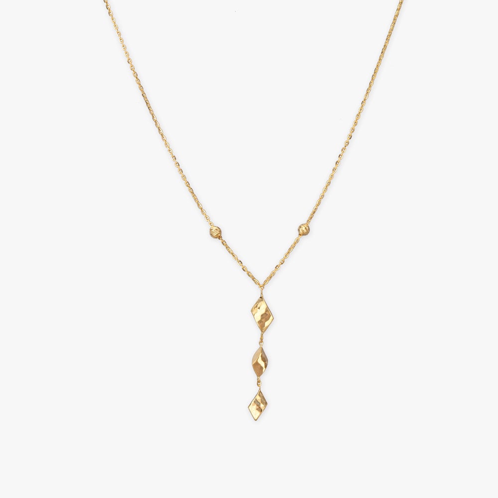 Sculpted Shine Gold Necklace,,hi-res image number null
