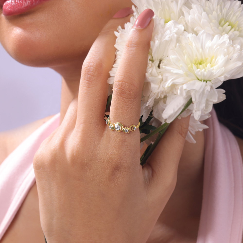 Honeycomb Radiance Diamond Ring,,hi-res image number null