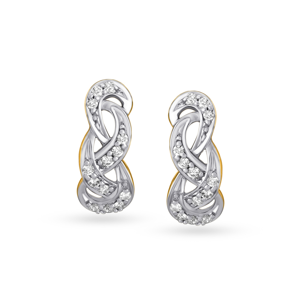 Royal Bali Diamond Hoop Earrings,,hi-res image number null