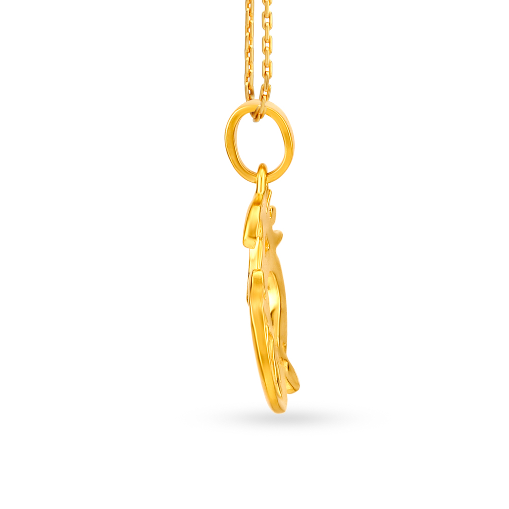 Dual Toned Om Gold Pendant,,hi-res image number null