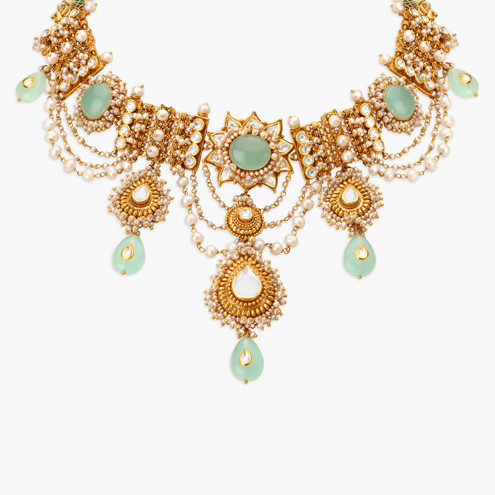 Stunning Gold Necklace Set,,hi-res image number null