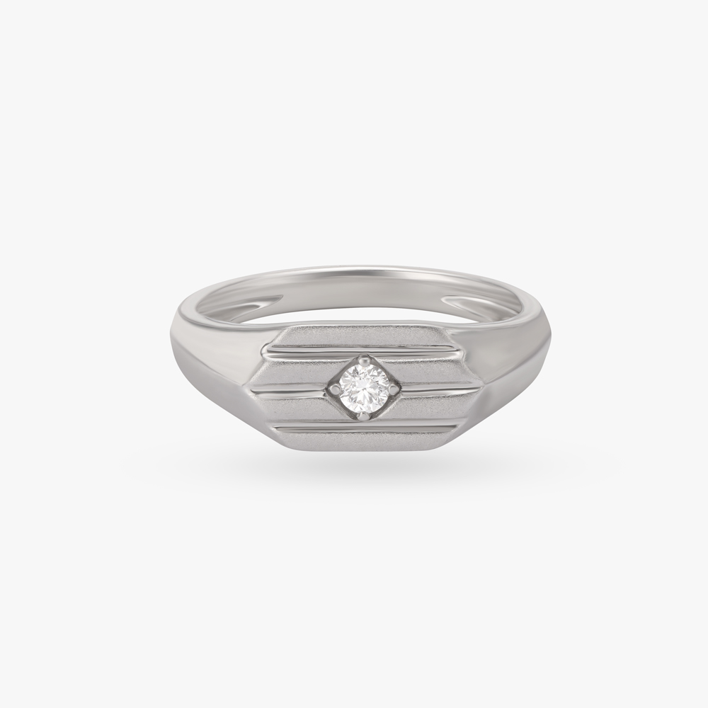 Sophistication Redefined Platinum Ring For Men,,hi-res image number null