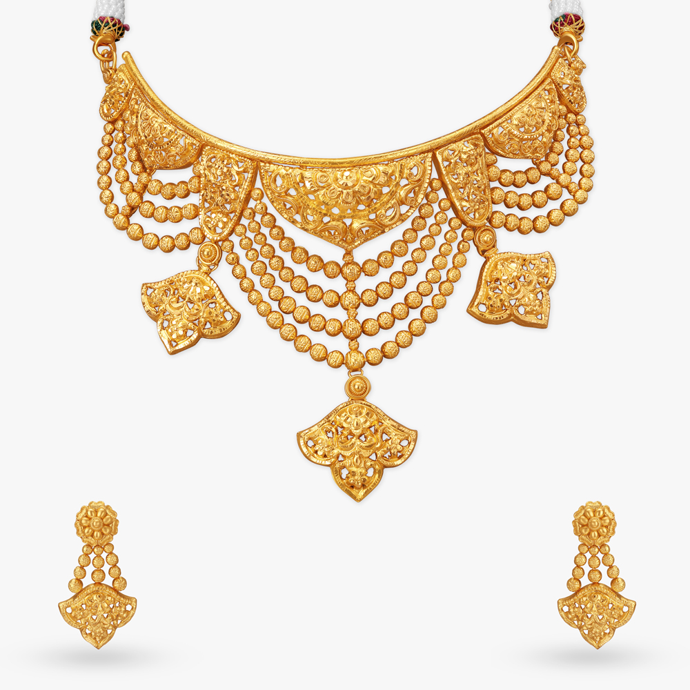 Puranic Blessings Necklace Set,,hi-res image number null