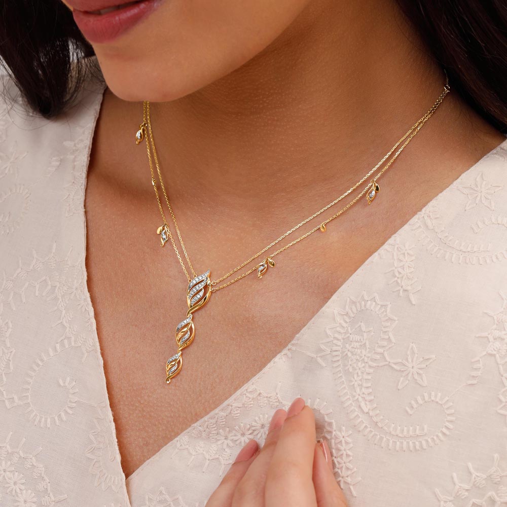 Twirling Grace Diamond Necklace,,hi-res image number null