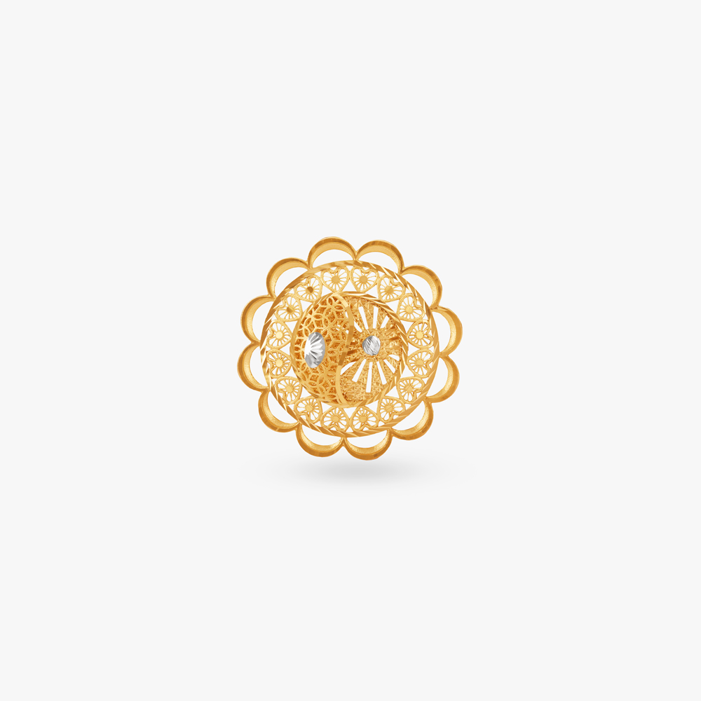 Regal Bloom Gold Ring,,hi-res image number null
