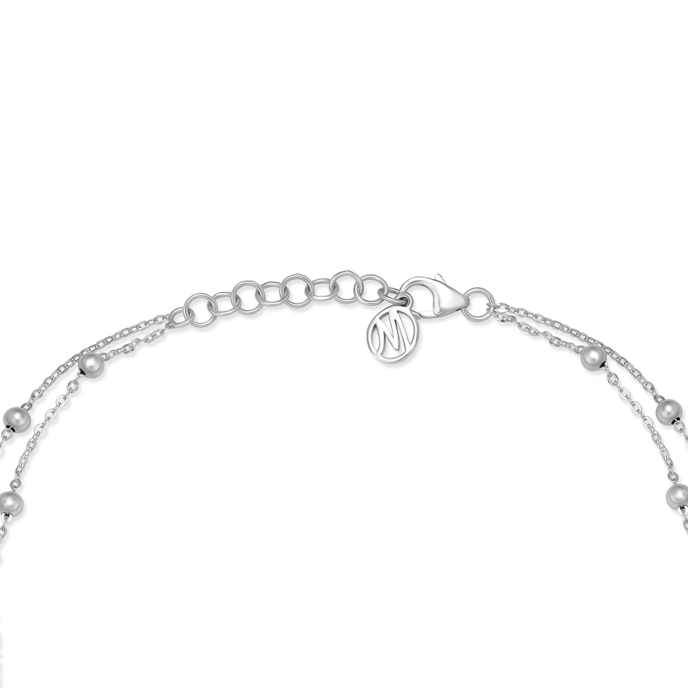 Beads Here Now Silver Anklet,,hi-res image number null