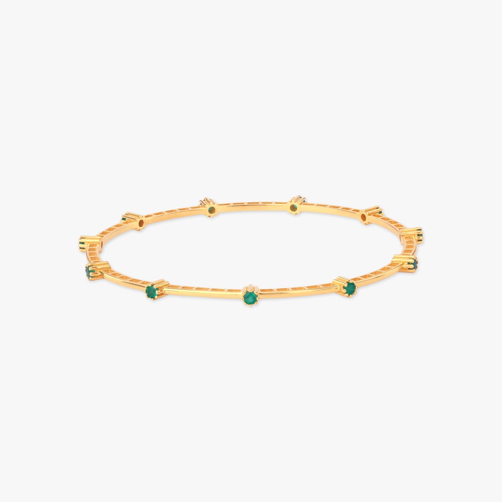 Verdant Rhythm Gold Bangles,,hi-res image number null