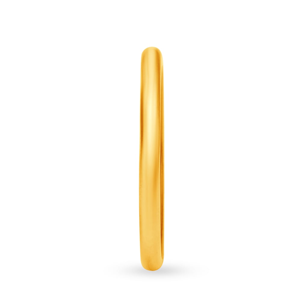 Minimalist 22 Karat Yellow Gold Finger Ring,,hi-res image number null
