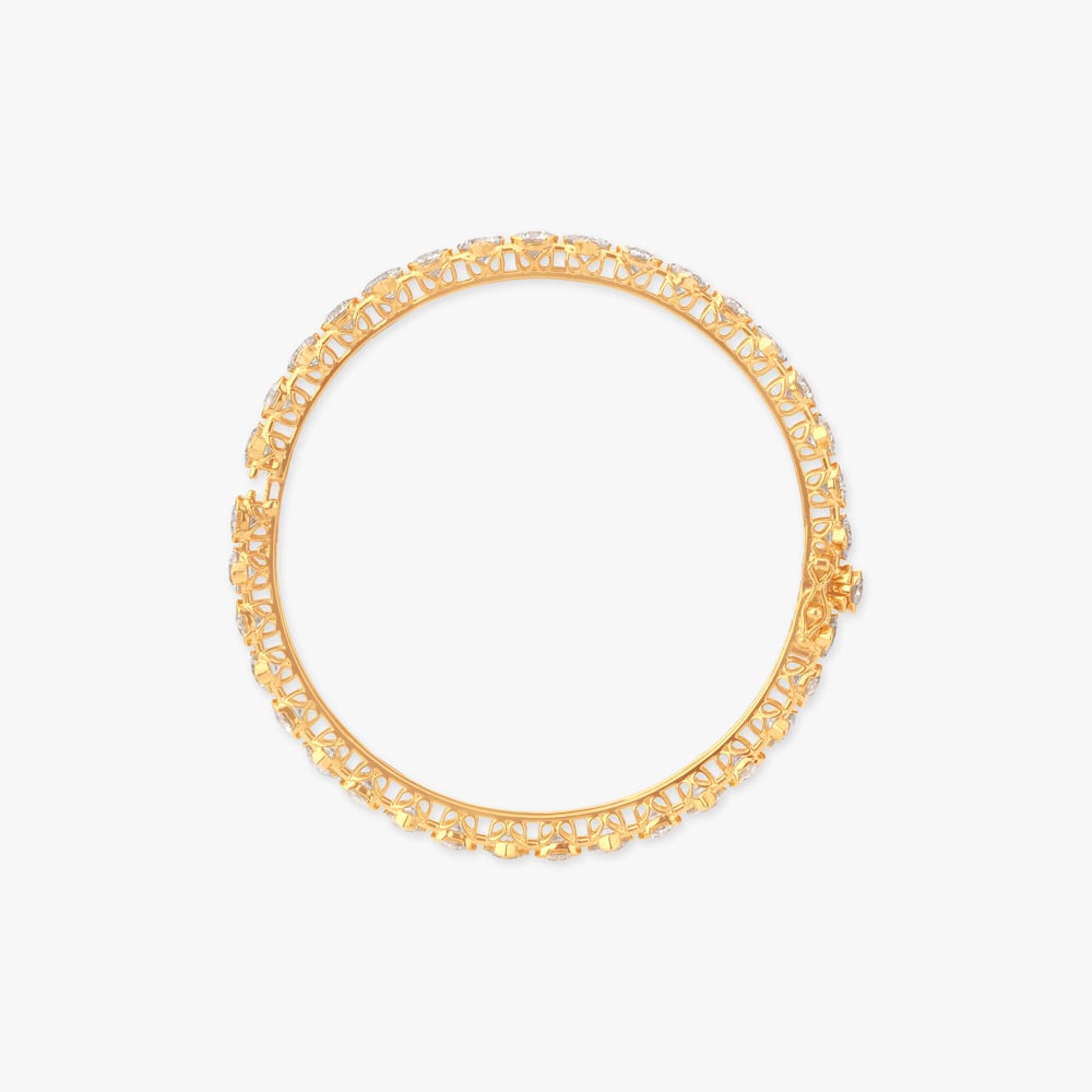 Aurora Stream Solitaire Diamond Bangle,,hi-res image number null