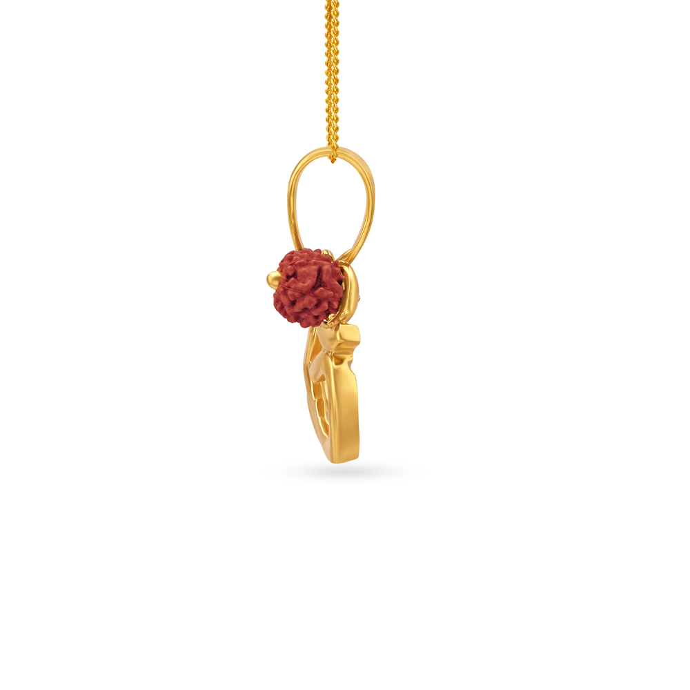 Captivating Om Gold Pendant,,hi-res image number null