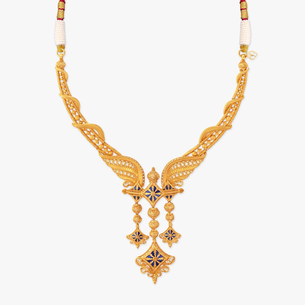 Solar Flight Gold Necklace Set,,hi-res image number null
