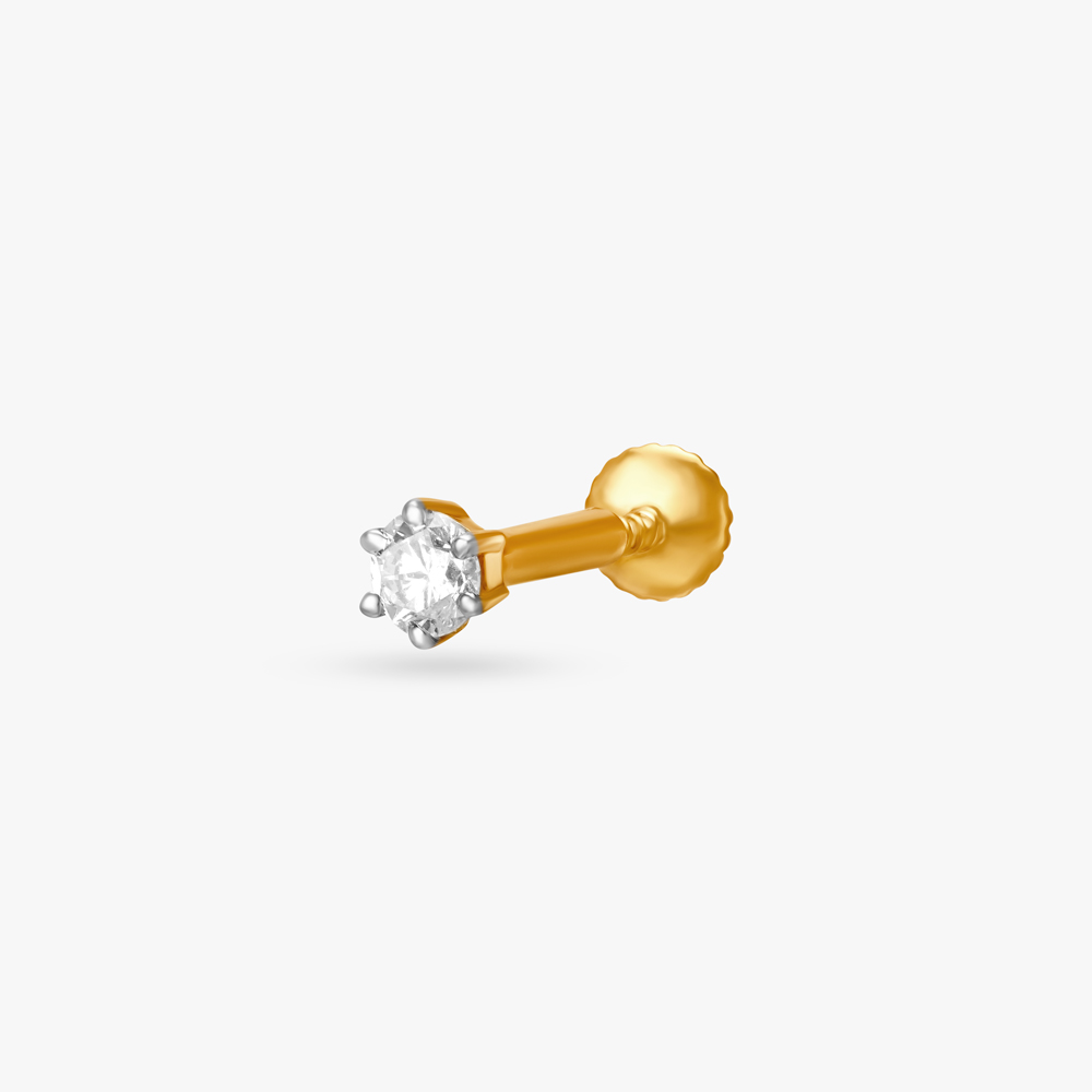 

Sublime Gold and Diamond Nose Pin