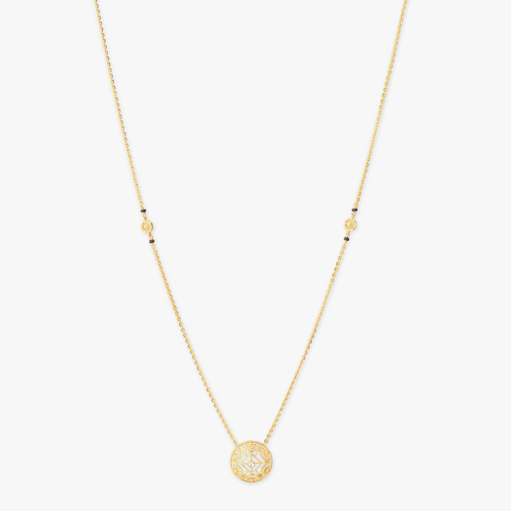 Chic Minimalist Gold Mangalsutra,,hi-res image number null