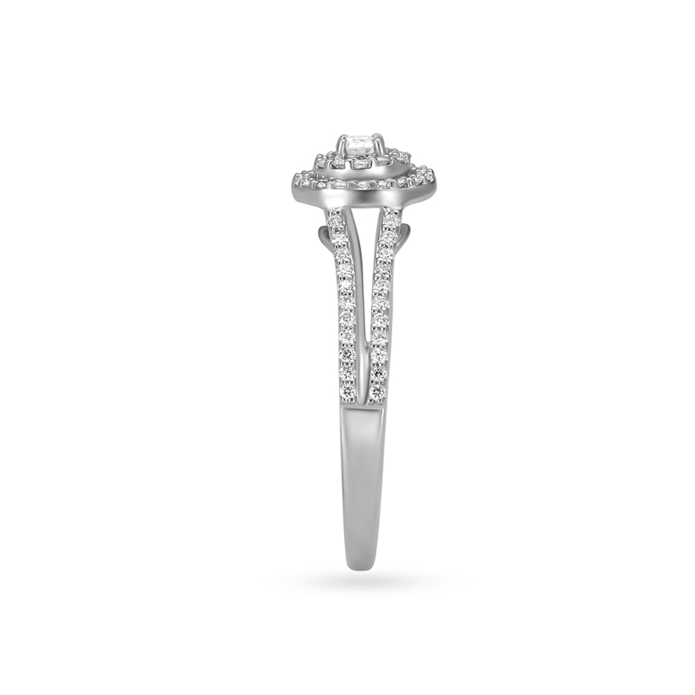Transcendent White Gold and Diamond Finger Ring,,hi-res image number null