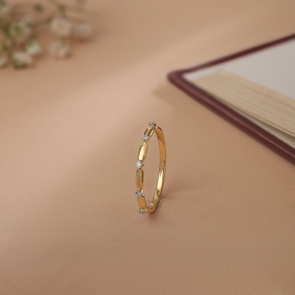 Celestial Sparkle 18KT Gold & Diamond Finger Ring,,hi-res image number null
