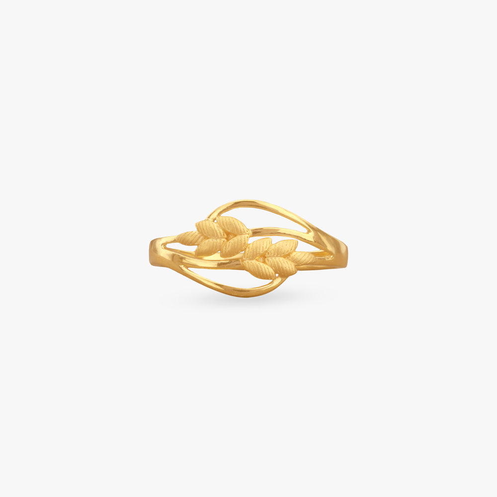 Leaf Embrace Gold Ring,,hi-res image number null