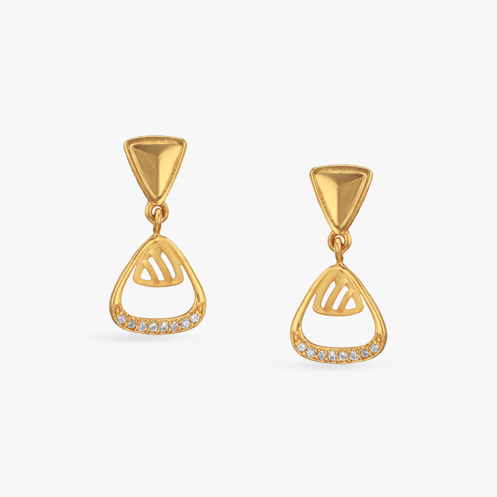 

Chic Prism Gold Drop Earrings