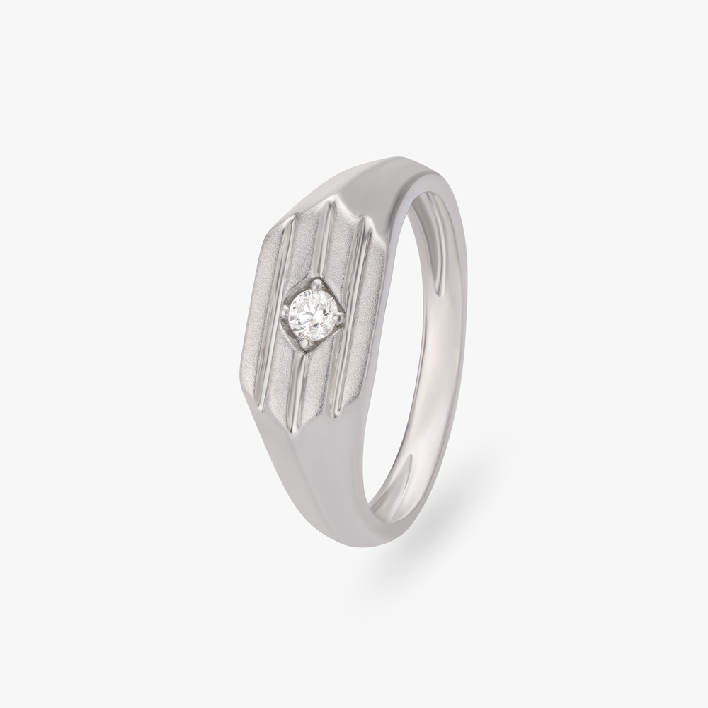 Sophistication Redefined Platinum Ring For Men,,hi-res image number null