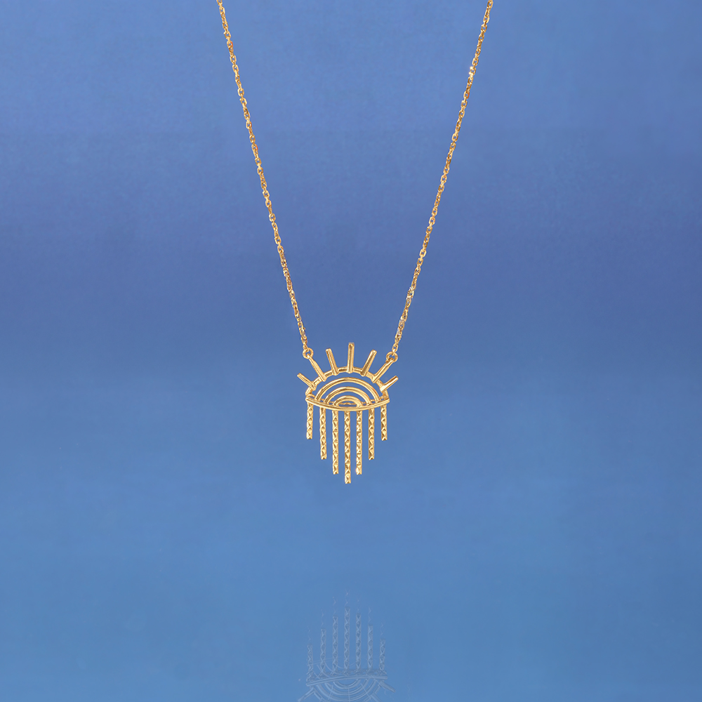Radiant Horizon Gold Necklace,,hi-res image number null