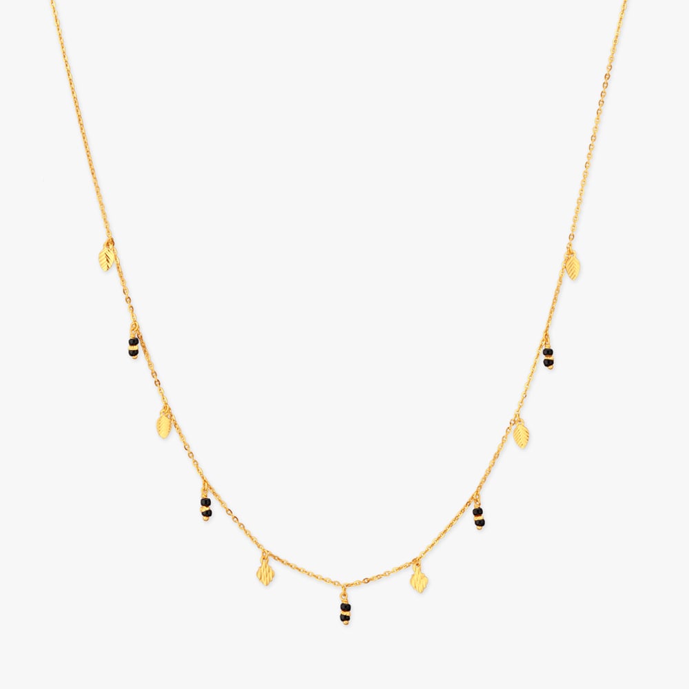 Falling Leaf Gold Mangalsutra,,hi-res image number null