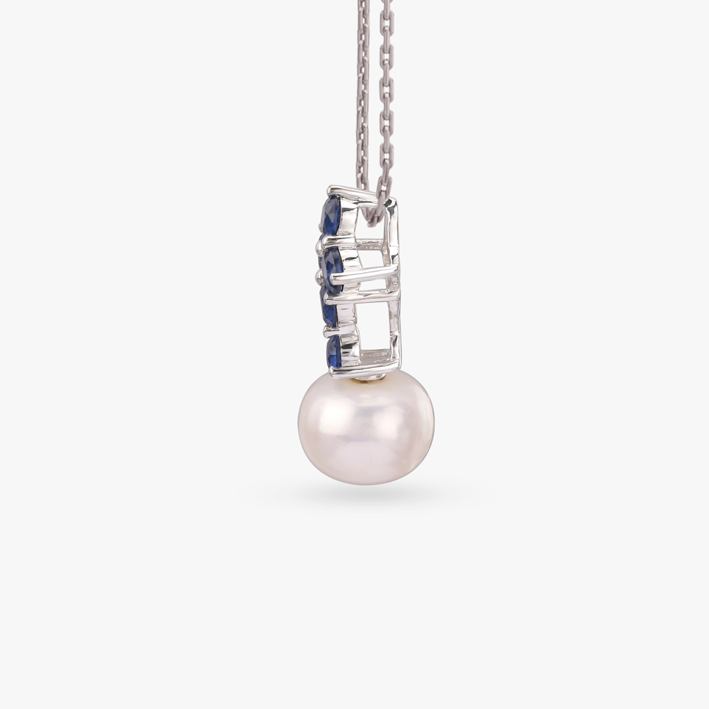 Azure Bloom Silver Pendant,,hi-res image number null