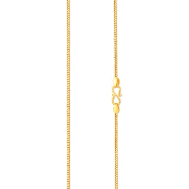 Sleek Gold Foxtail Chain,,hi-res image number null