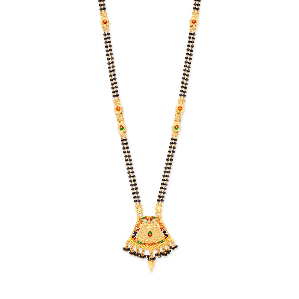Winsome Trapezoid Mangalsutra,,hi-res image number null