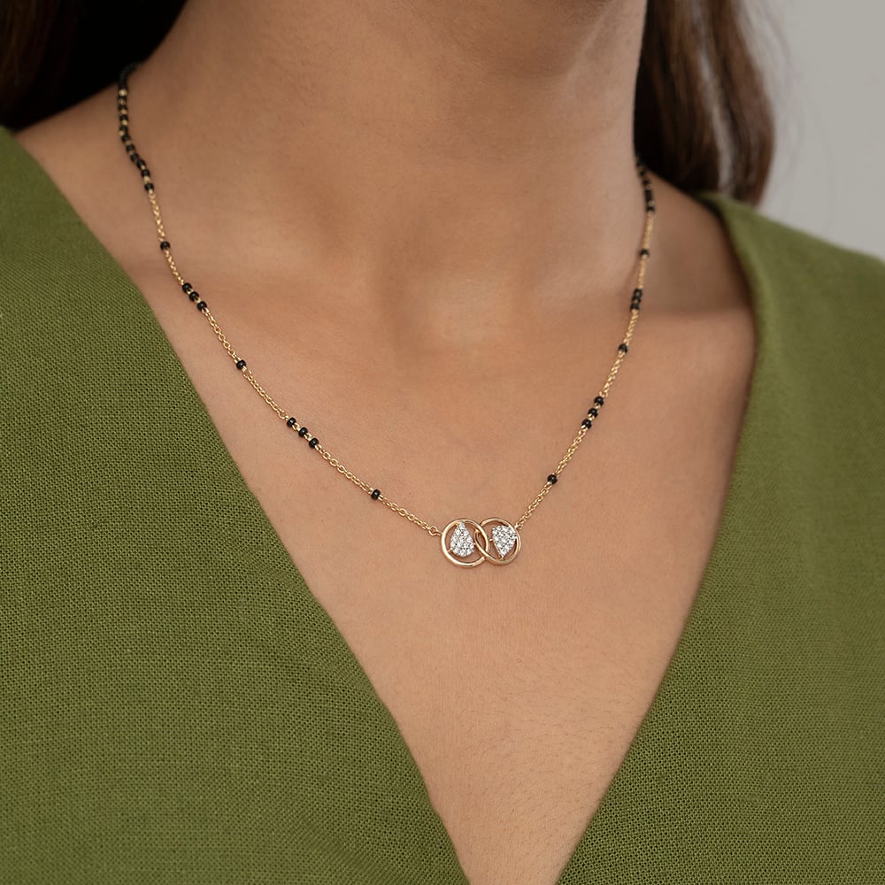 Infinite Union Gold and Diamond Mangalsutra,,hi-res image number null