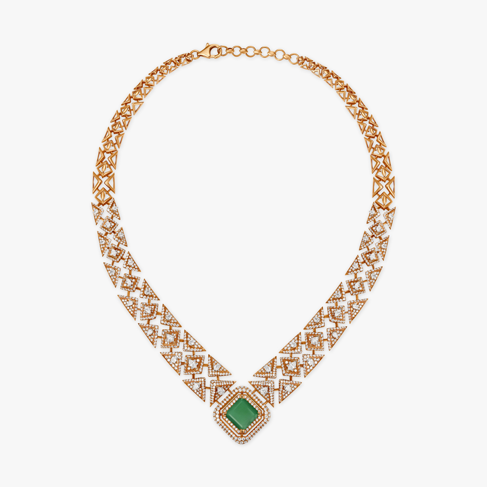 Redefining Elegance Diamond and Onyx Necklace,,hi-res image number null