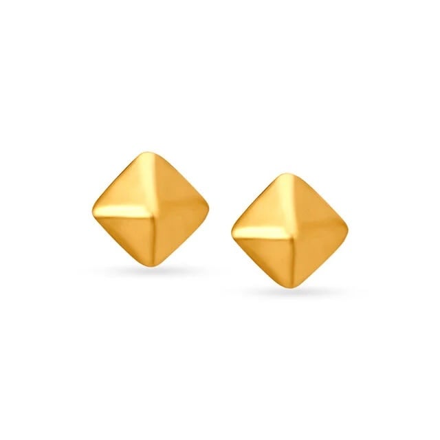 Pyramid Glam Gold Stud Earrings,,hi-res image number null