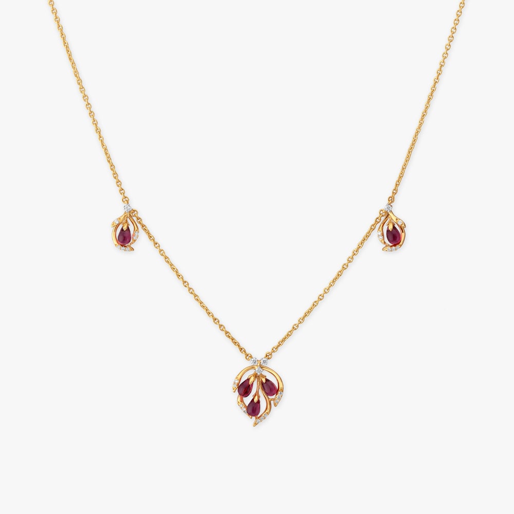 Trio Blossom Diamond Necklace,,hi-res image number null